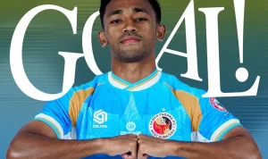 Risman Ariyanto Maring, Pencetak Gol Semen Padang FC saat bertanding melawan tuan rumah Persiraja Banda Aceh, Minggu, 13 September 2026. (FOTO : BEKISARMEDIA.ID/INSTAGRAM SEMEN PADANG FC)