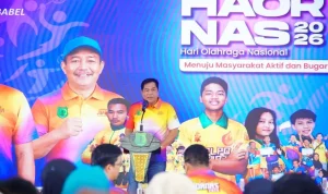 Peringatan Hari Olahraga Nasional (HAORNAS) ke-43 Tahun 2026 di Pendopoan Griya Bumi Serasan Sekate, Rabu, 23 September 2026. (BEKISARMEDIA.iD/ANGGA) Peringatan Hari Olahraga Nasional (HAORNAS) ke-43 Tahun 2026 di Pendopoan Griya Bumi Serasan Sekate, Rabu, 23 September 2026. (BEKISARMEDIA.iD/ANGGA)