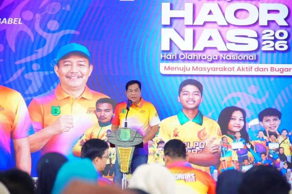 Peringatan Hari Olahraga Nasional (HAORNAS) ke-43 Tahun 2026 di Pendopoan Griya Bumi Serasan Sekate, Rabu, 23 September 2026. (BEKISARMEDIA.iD/ANGGA)