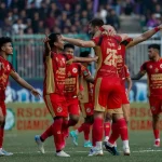 Pemain Semen Padang FC melakukan selebrasi usai menciptakan gol ke gawang PSGC Ciamis, Sabtu, 26 September 2026. (FOTO: INSTAGRAM SEMEN PADANG FC)