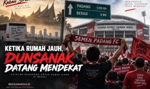 Bagi Semen Padang FC, keadaan itu menjadi bagian dari perjalanan musim 2026/2027 ketika Stadion H. Agus Salim harus direkonstruksi dan Kabau Sirah untuk sementara menjalani pertandingan kandang di Stadion Patriot Chandra Bhaga, Bekasi. (BEKISARMEDIA.ID/HAIRUDIN)