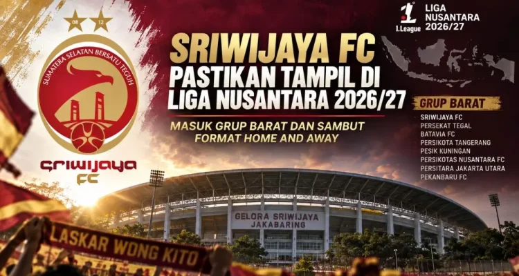 Perjalanan Sriwijaya FC di Liga Nusantara musim 2026/2027 resmi dimulai. (BEKISARMEDIA.ID/TRI)