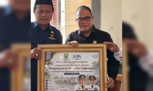 Warga Desa Talang Buluh, Kabupaten Banyuasin, menyelenggarakan acara tasyakuran dan doa bersama pada hari Kamis, 17 September 2026. (BEKISARMEDIA.ID/WAHYUDI)