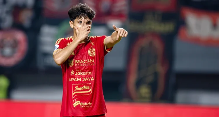 Victor Dethan melakukan selebrasi usai menciptakan gol. (FOTO: ILEAGUE.ID)