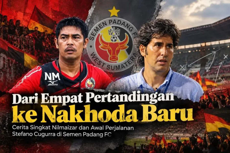 Dua kemenangan, satu hasil imbang, dan satu kekalahan, menjadi catatan awal Nilmaizar bersama Kabau Sirah, tetapi perjalanan itu berhenti lebih cepat dari yang mungkin dibayangkan. (BEKISARMEDIA.ID/HAIRUDIN)